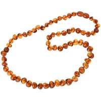 Baltic Amber Adult Necklace - Cognac